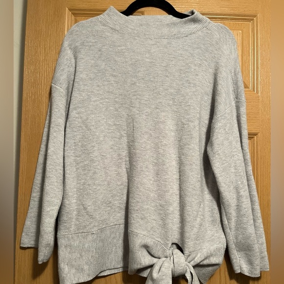 Chicos Gray Knot Sweater - Picture 12 of 12